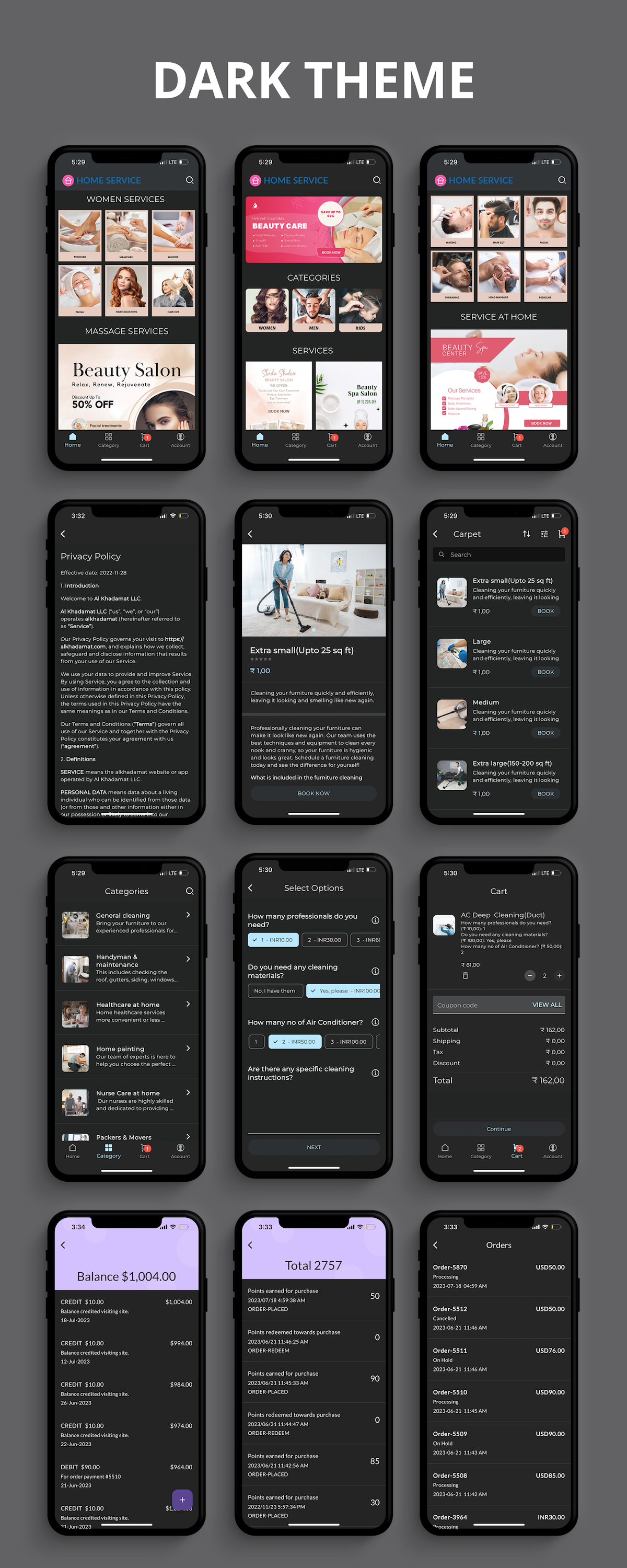 Powerful Flutter Mobile App for Home Service
