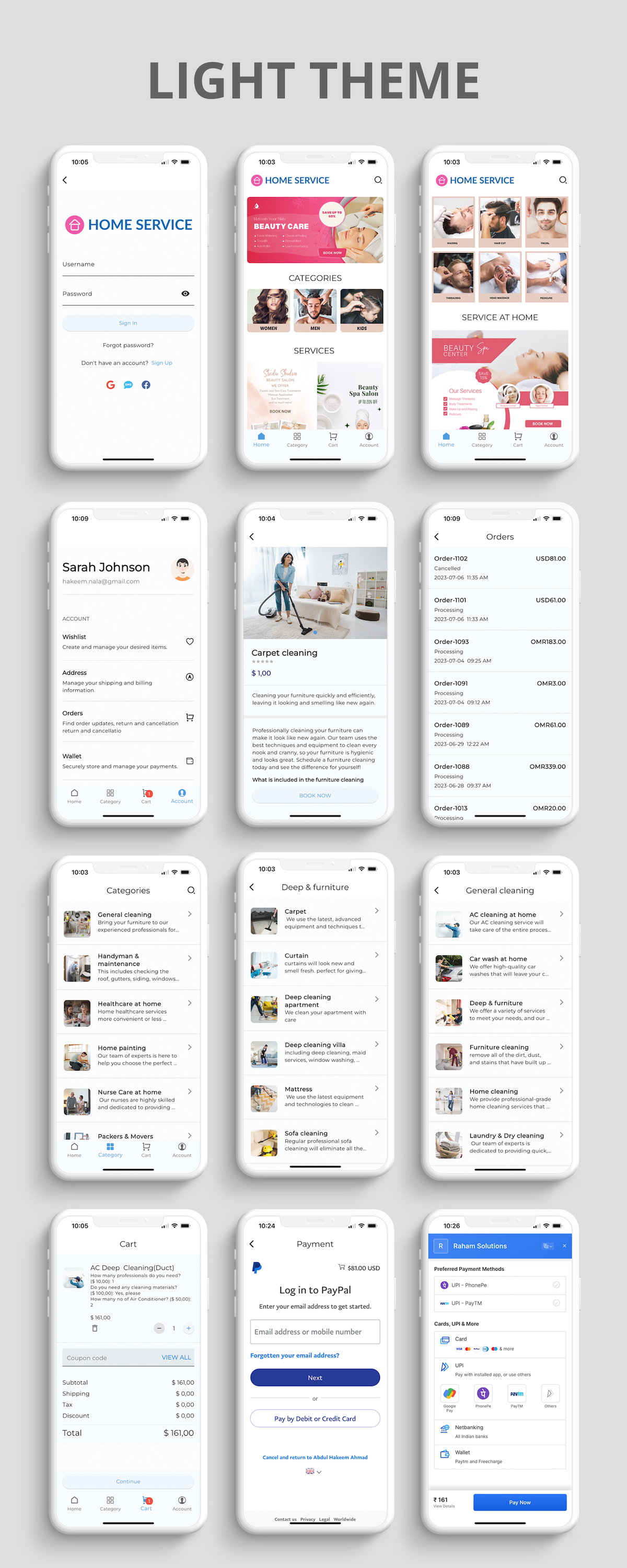 Powerful Flutter Mobile App for Home Service
